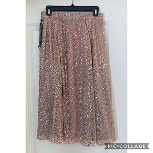 *NWT* Little Mistress Sequin Midi Skirt Size 6